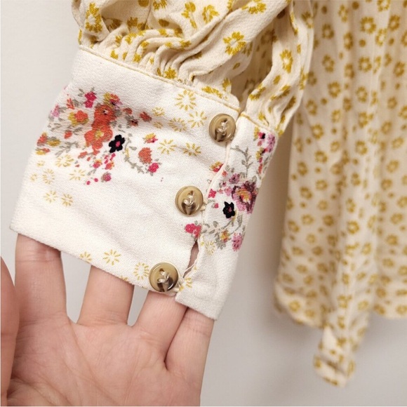 Free People Womans Wonderland Printed Mini Dress Small - Picture 6 of 12